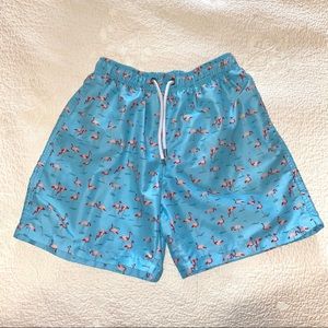Frank’s Boys Size Large Flamingo Swim Trunks